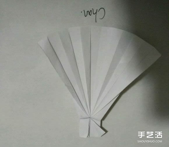 折纸婚纱裙的折法图解 婚纱的折纸方法步骤(图24)