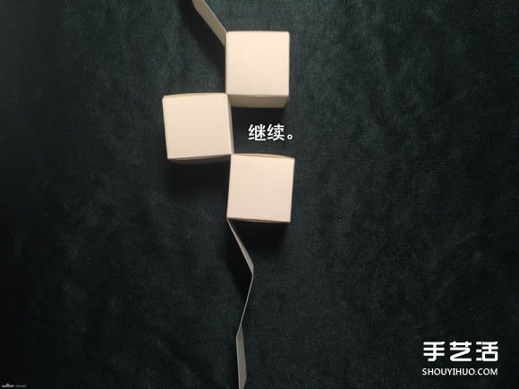 折纸会跳舞的方块图解 跳舞方块玩具的折法(图44)