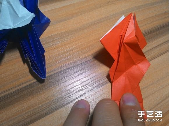 怎么折蜘蛛侠图解教程 复杂蜘蛛侠的折法步骤(图60)