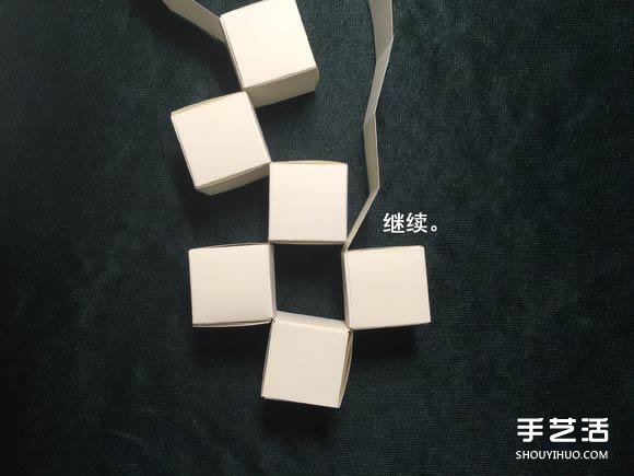 折纸会跳舞的方块图解 跳舞方块玩具的折法(图49)