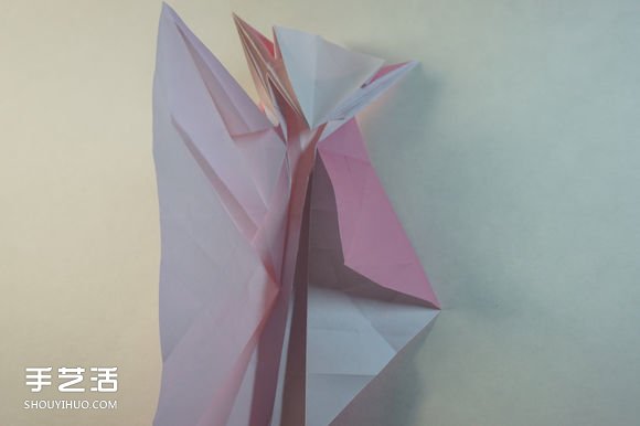 折纸女孩的步骤图解 复杂女生的折法教程(图43)