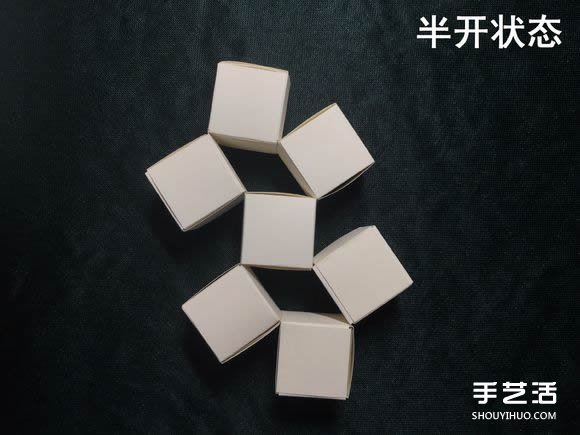 折纸会跳舞的方块图解 跳舞方块玩具的折法(图59)