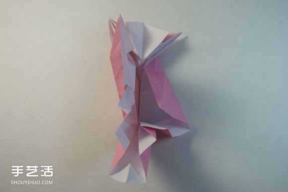 折纸女孩的步骤图解 复杂女生的折法教程(图46)