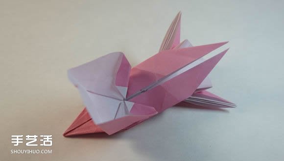 折纸女孩的步骤图解 复杂女生的折法教程(图55)