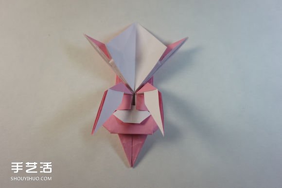 折纸女孩的步骤图解 复杂女生的折法教程(图63)