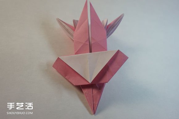 折纸女孩的步骤图解 复杂女生的折法教程(图57)