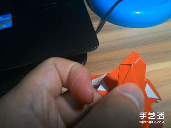 怎么折蜘蛛侠图解教程 复杂蜘蛛侠的折法步骤(图80)