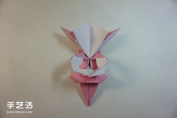 折纸女孩的步骤图解 复杂女生的折法教程(图64)