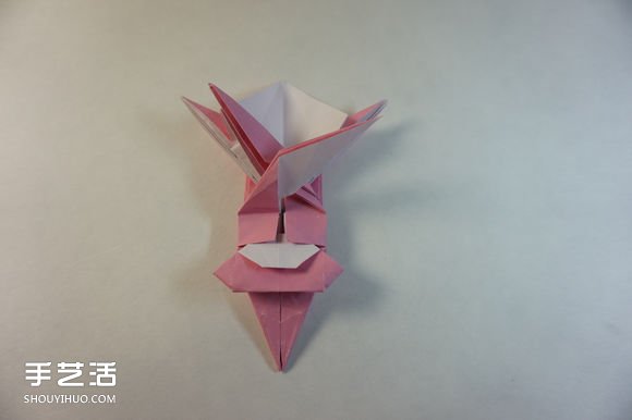 折纸女孩的步骤图解 复杂女生的折法教程(图62)