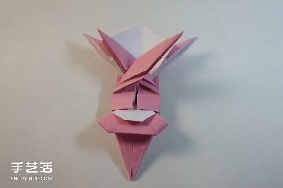 折纸女孩的步骤图解 复杂女生的折法教程(图61)