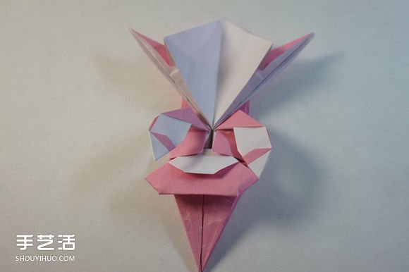 折纸女孩的步骤图解 复杂女生的折法教程(图67)
