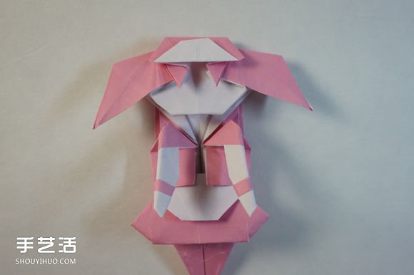 折纸女孩的步骤图解 复杂女生的折法教程(图74)