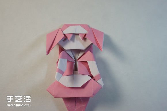 折纸女孩的步骤图解 复杂女生的折法教程(图75)