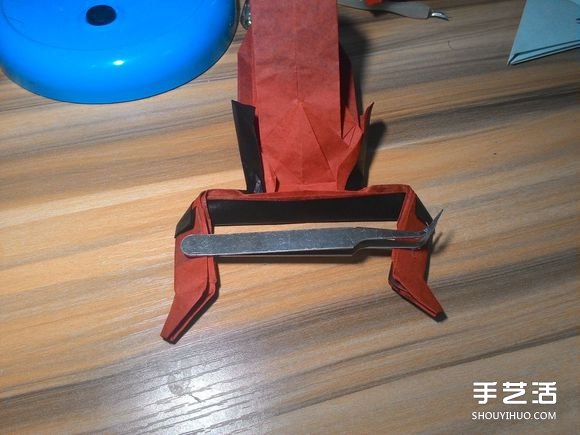 怎么折蜘蛛侠图解教程 复杂蜘蛛侠的折法步骤(图91)