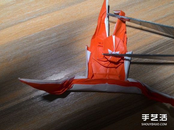 怎么折蜘蛛侠图解教程 复杂蜘蛛侠的折法步骤(图107)