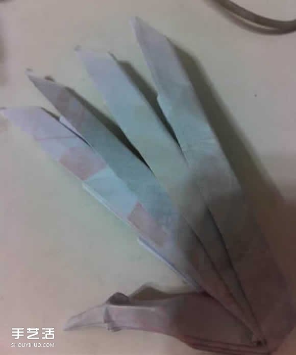 骷髅手骨的折纸方法图解 万圣节恐怖骷髅手折法(图18)
