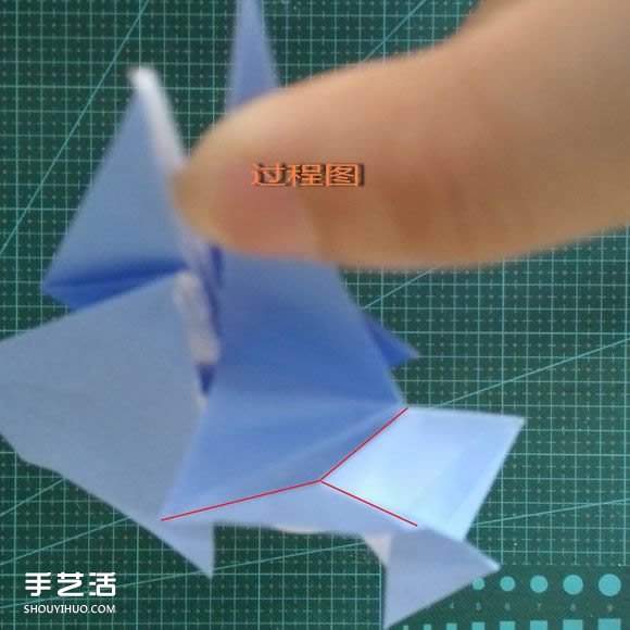 手工折纸女生头像图解 短发女孩的折法步骤图(图27)