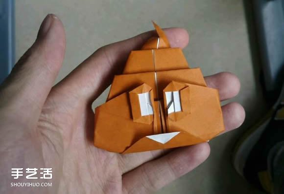 卡通大便折纸图解教程 手工屎的折法步骤图 - 双维造物网