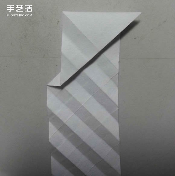 纸武士刀的折法图解 折纸日本刀的方法步骤(图13)
