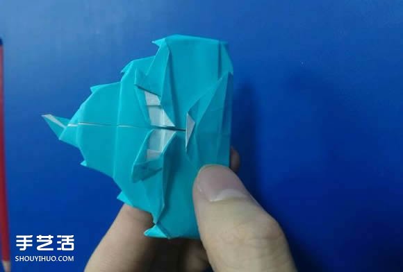 卡通大便折纸图解教程 手工屎的折法步骤图(图26)