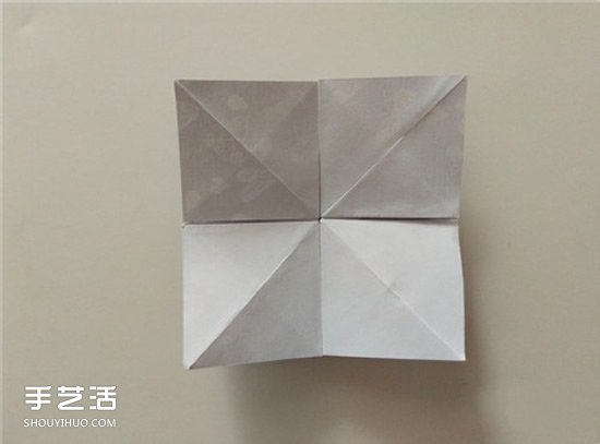 扑克牌黑桃和梅花花色的折纸方法图解(图19)