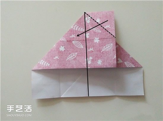 扑克牌方片和红桃花色的折纸方法图解(图9)