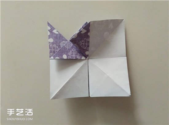 扑克牌黑桃和梅花花色的折纸方法图解(图22)