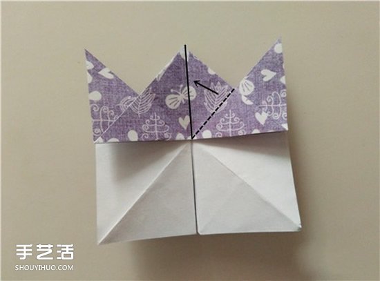 扑克牌黑桃和梅花花色的折纸方法图解(图23)