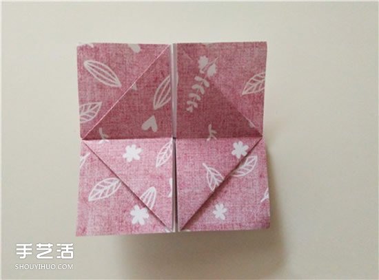 扑克牌方片和红桃花色的折纸方法图解(图14)