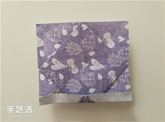 扑克牌黑桃和梅花花色的折纸方法图解(图29)