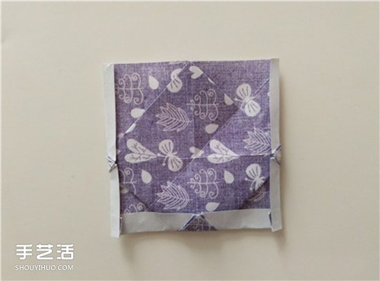 扑克牌黑桃和梅花花色的折纸方法图解(图34)