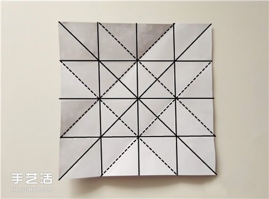 扑克牌方片和红桃花色的折纸方法图解(图21)