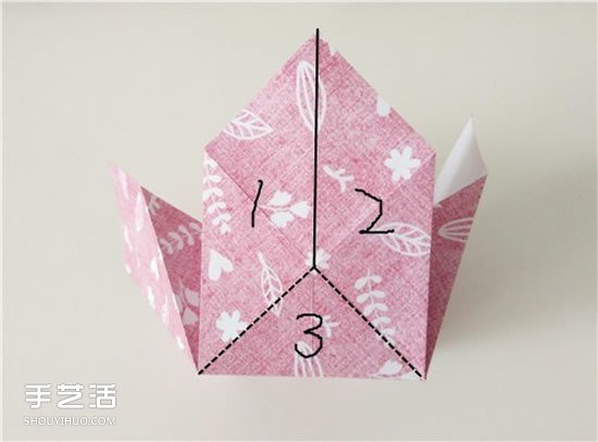 扑克牌方片和红桃花色的折纸方法图解(图25)