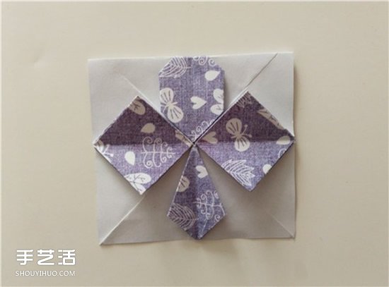 扑克牌黑桃和梅花花色的折纸方法图解(图37)