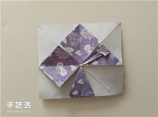 扑克牌黑桃和梅花花色的折纸方法图解(图30)