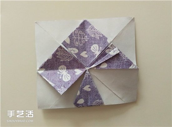 扑克牌黑桃和梅花花色的折纸方法图解(图31)