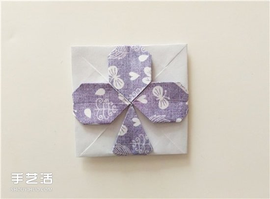 扑克牌黑桃和梅花花色的折纸方法图解(图39)