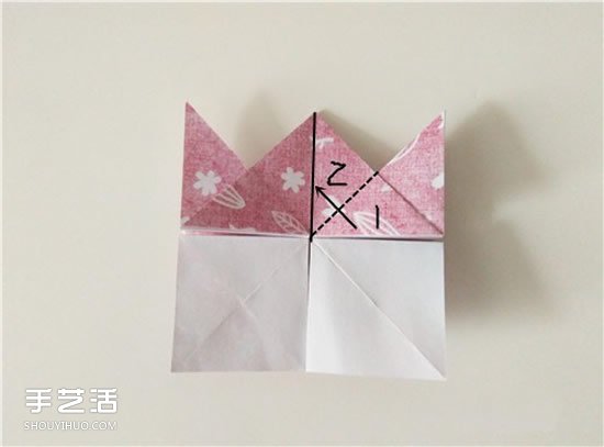 扑克牌方片和红桃花色的折纸方法图解(图33)