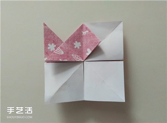 扑克牌方片和红桃花色的折纸方法图解(图35)