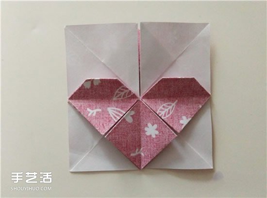 扑克牌方片和红桃花色的折纸方法图解(图36)