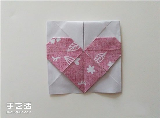 扑克牌方片和红桃花色的折纸方法图解(图38)
