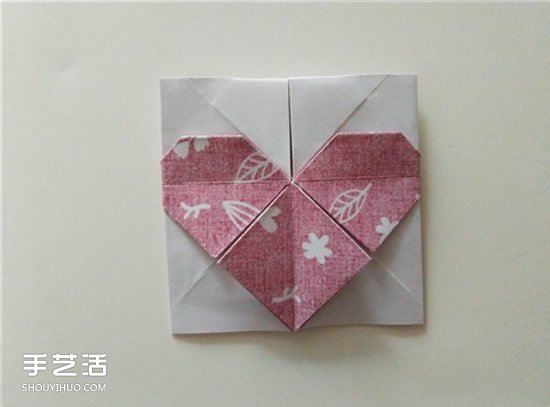 扑克牌方片和红桃花色的折纸方法图解(图37)