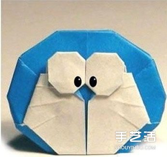 如何折纸哆啦A梦的方法 哆啦A梦的折法步骤图 - 双维造物网