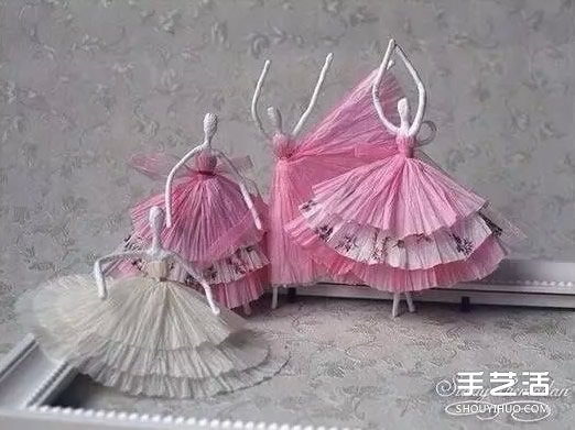如何用餐巾纸折纸小人 纸巾折芭蕾舞演员的方法 - 双维造物网