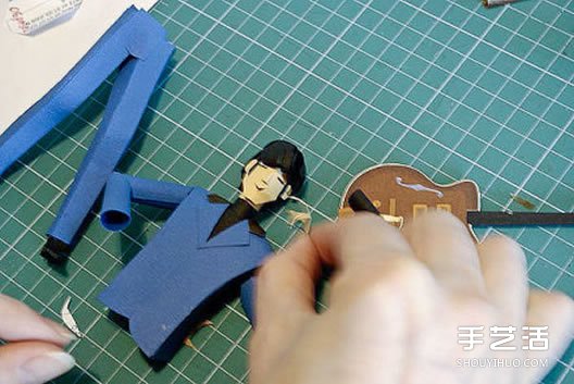 细腻的折纸人偶作品 还组成乐队表演节目哦！(图4)
