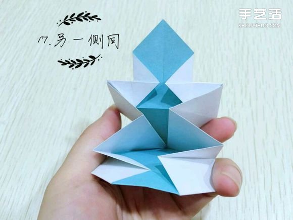 精灵球制作方法教程 手工折精灵球的折法图解(图20)
