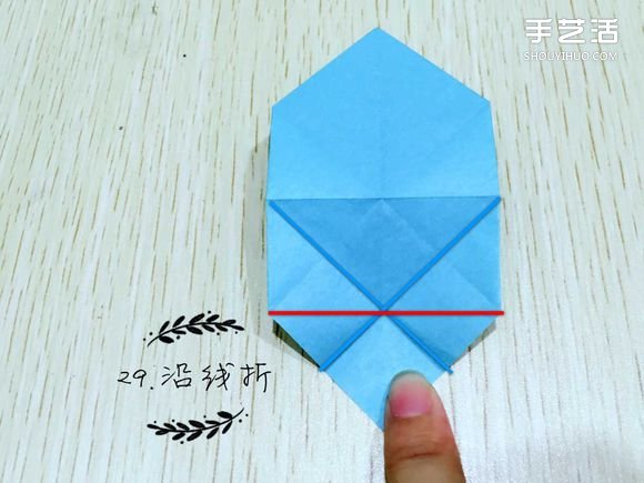 精灵球制作方法教程 手工折精灵球的折法图解(图31)