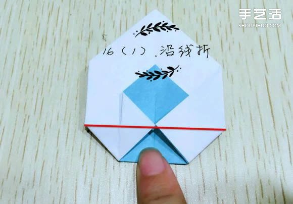精灵球制作方法教程 手工折精灵球的折法图解(图18)