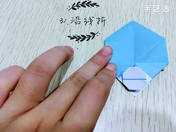 精灵球制作方法教程 手工折精灵球的折法图解(图34)
