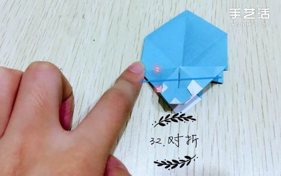 精灵球制作方法教程 手工折精灵球的折法图解(图35)